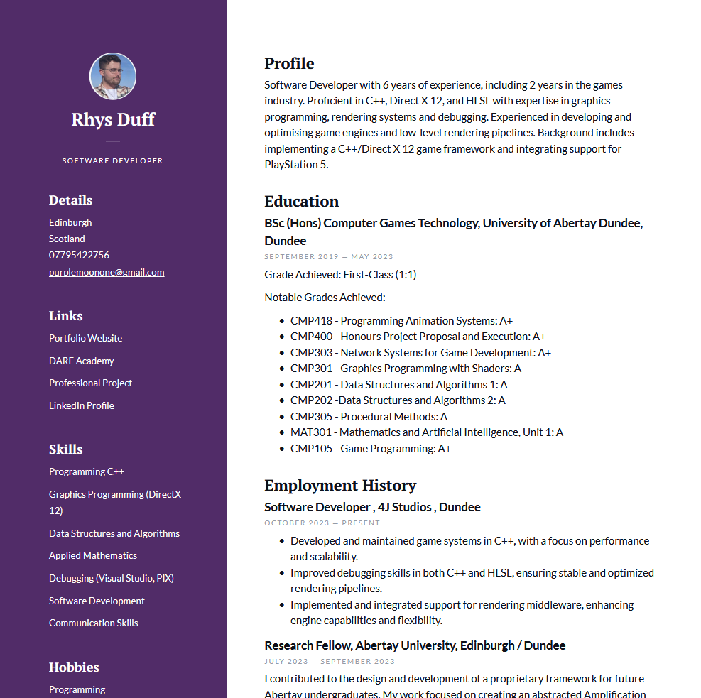 CV